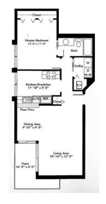 1BR/1BA - Lakeside Condominiums