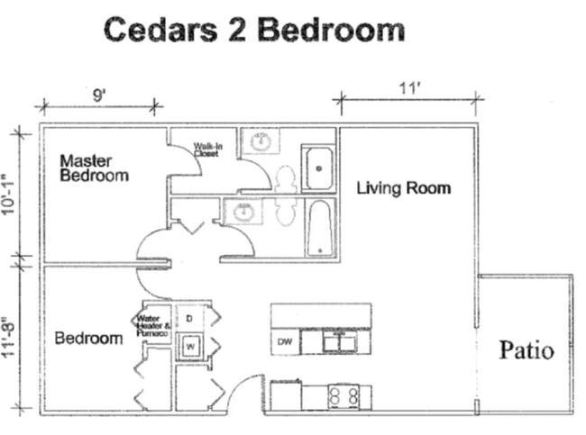 Floorplan - Cedars Apartments