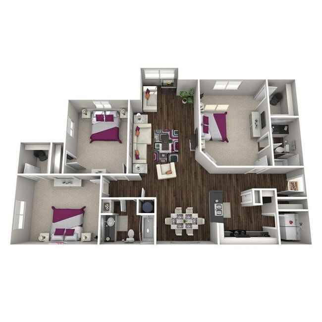 Floorplan - The Park at Arlington Apartments