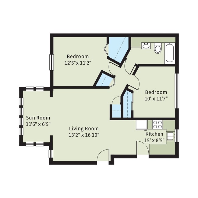 Floorplan - 5401-5409 S. Cottage Grove Avenue