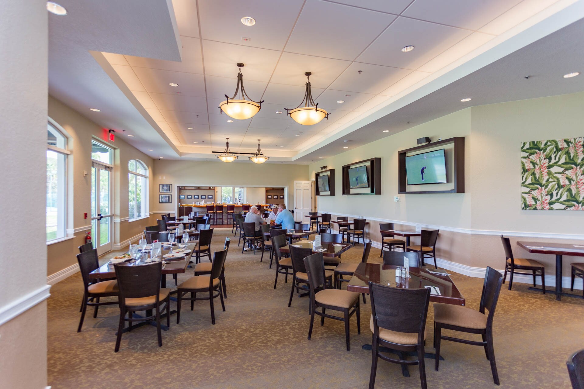 Community clubhouse conveniently includes a restaurant and meeting space - 18135 Nassau Point Dr
