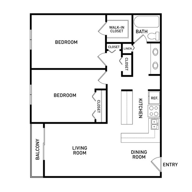 Floorplan - The Oaks Apartments