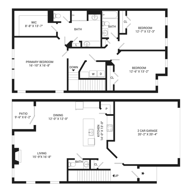Floorplan - Emery Place Townhomes