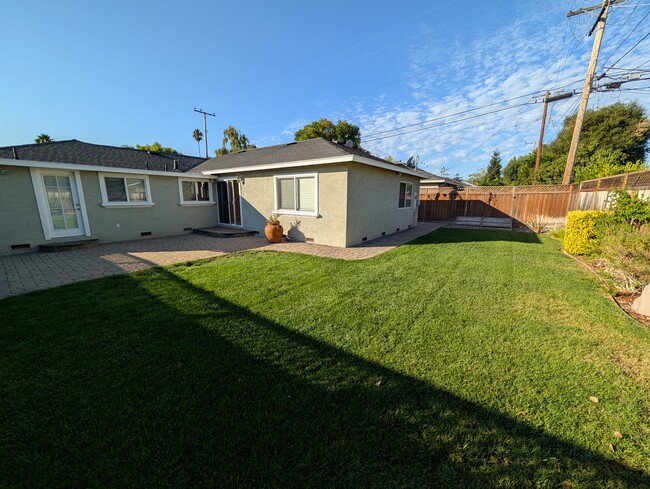 Backyard looking at house - 1533 Santa Monica Ave