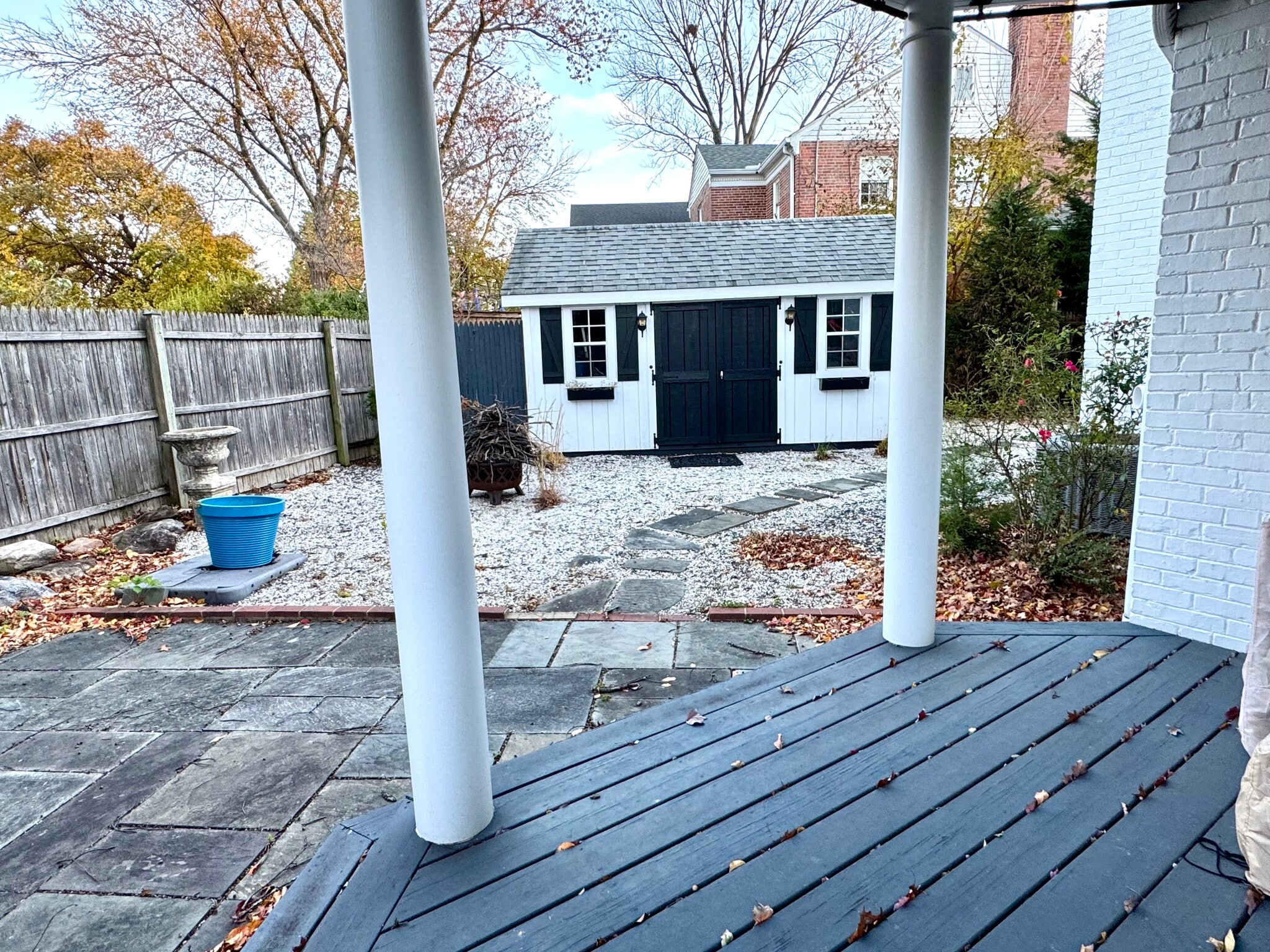 Backyard, with Deck, Patio, Furniture, Grill - 201 E Indian Spring Dr