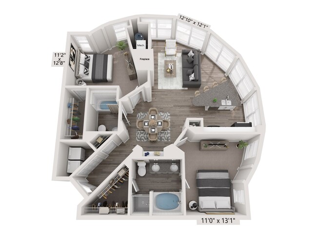 Floorplan - City Gate Apartment Homes