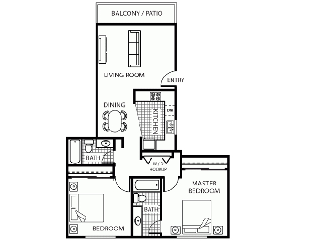 Floorplan - Vista Pacific Apartments