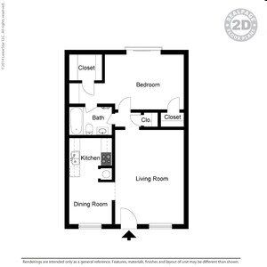 1BR/1BA - Hurst Gardens
