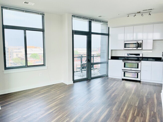 Kitchen and living area - 460 New York Ave NW
