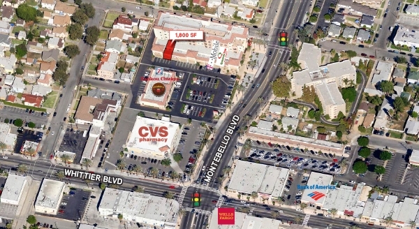 Aerial - Montebello Downtown Plaza Senior Villas