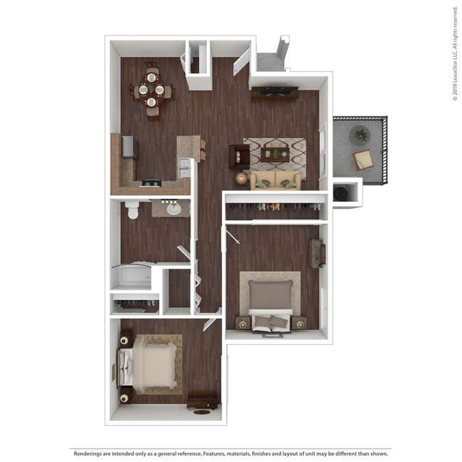 Floorplan - Westberry Square Apartments