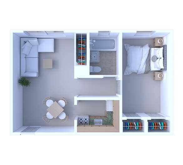 Floorplan - Woodlawn House Apartments
