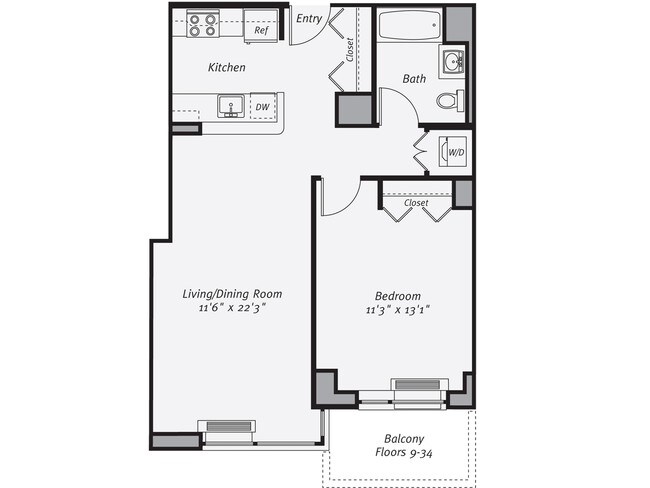 Floorplan - Avalon Riverview South Tower