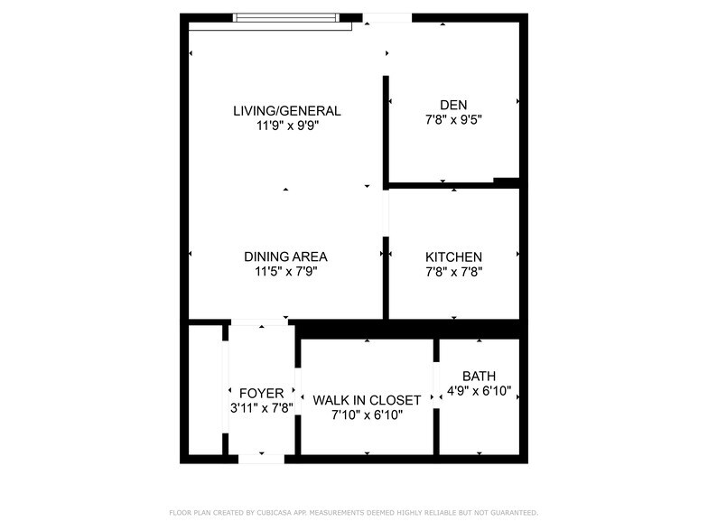 Studio floor plan + patio - 3601 5th St S