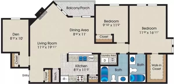 Floorplan - Gateway Village Apartments
