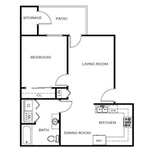 Floorplan - South Creek Apartments