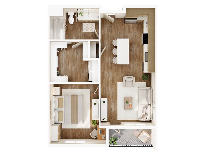 Current_Apartments_One Bed-A_Floorplan_Murray_Utah - Current Apartments