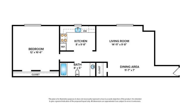 Floorplan - Waters Edge Apartments