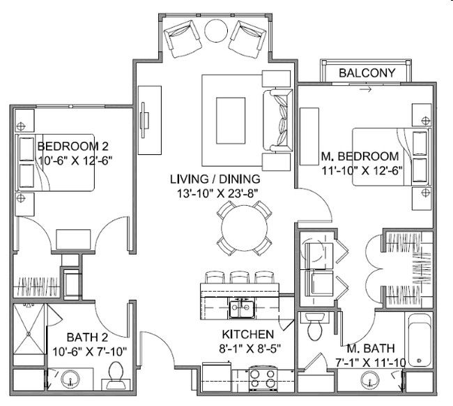 The Promenade B - The Terrace at Midtowne