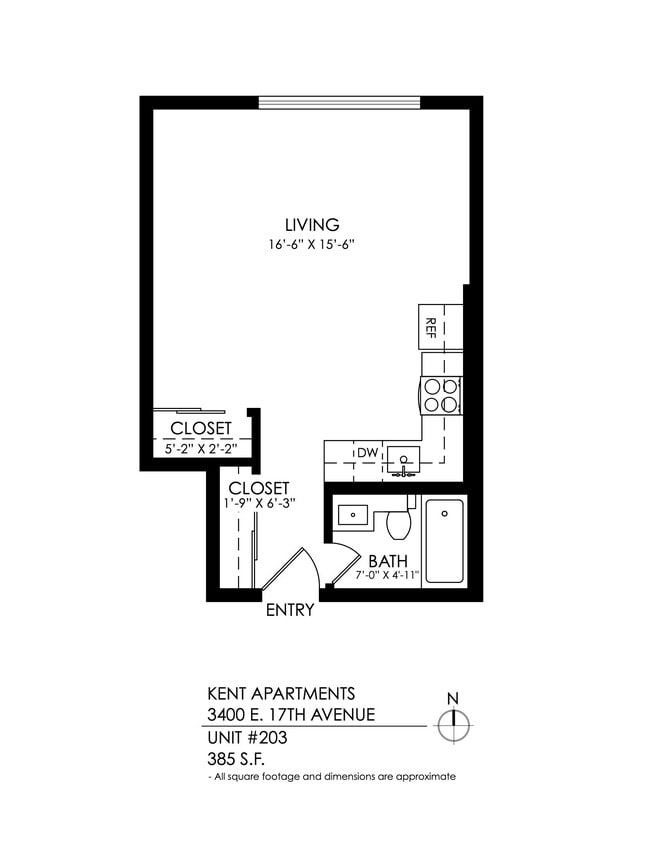 Floorplan - Kent Apartments