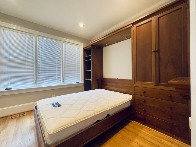 Third floor rear bedroom or office with Murphy bed - 2529 K St NW