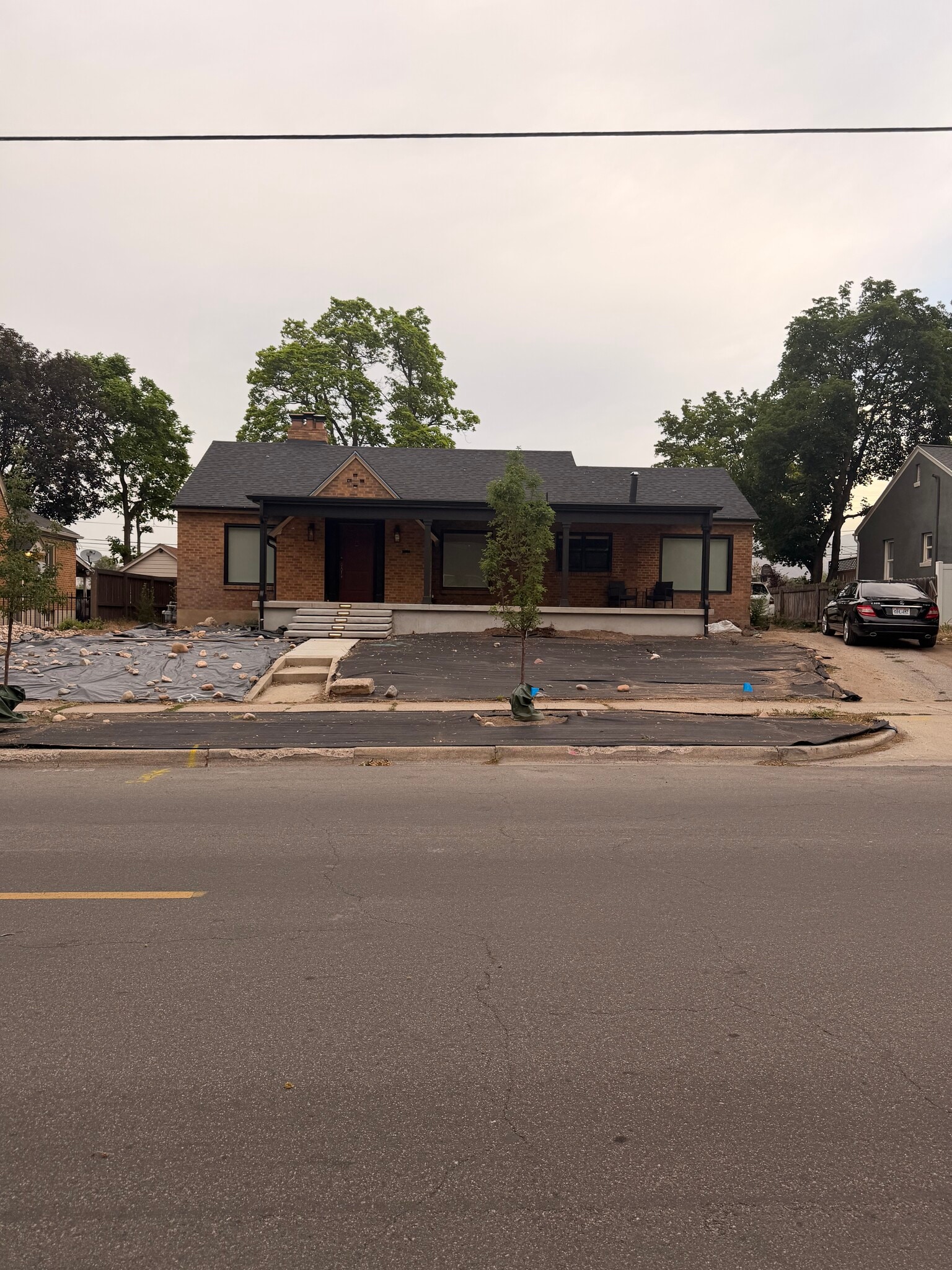 Pre landscaping front home - 1405 E Parkway Ave