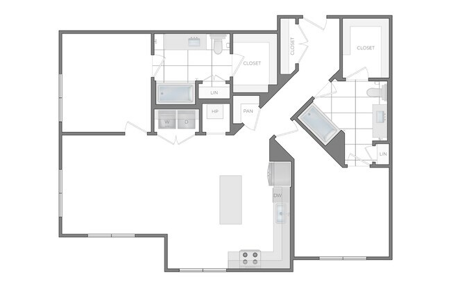 E - 2 Bedroom / 2 Bathroom - Hanover Lakemont