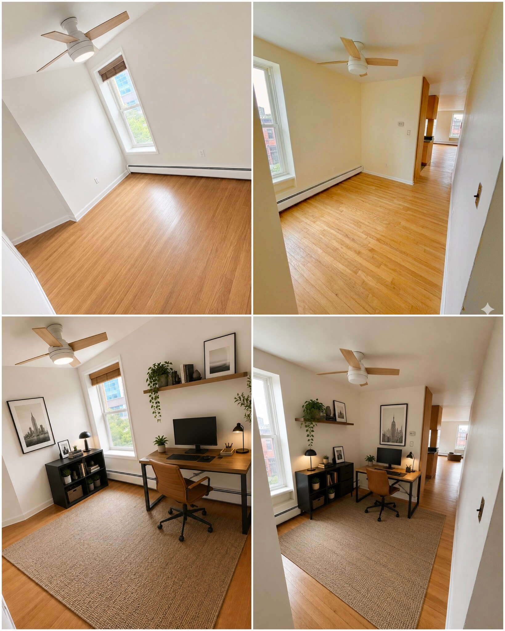 Office/Dining/Den Space - Virtually Staged Space - 278 Monmouth St