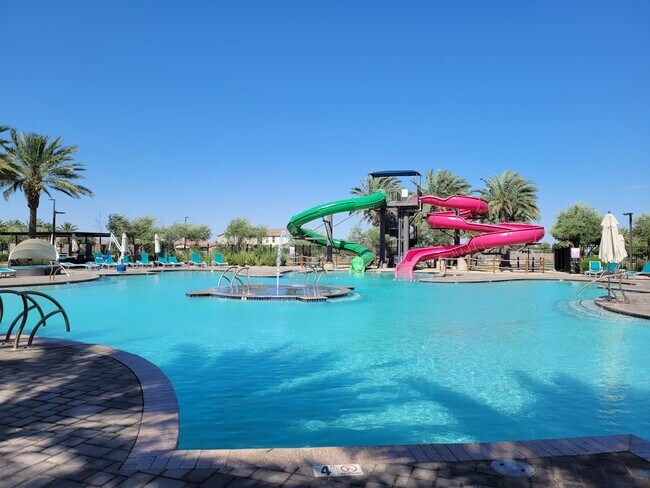 Pool, Spa, and Water slides - 9741 E Tahoe Ave