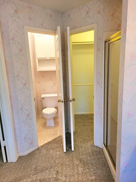 Master bathroom with toilet room and walk-in closet - 12607 Alderwood Dr