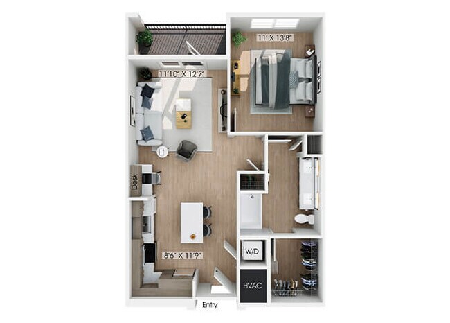 Floorplan - Hawkley Apartments