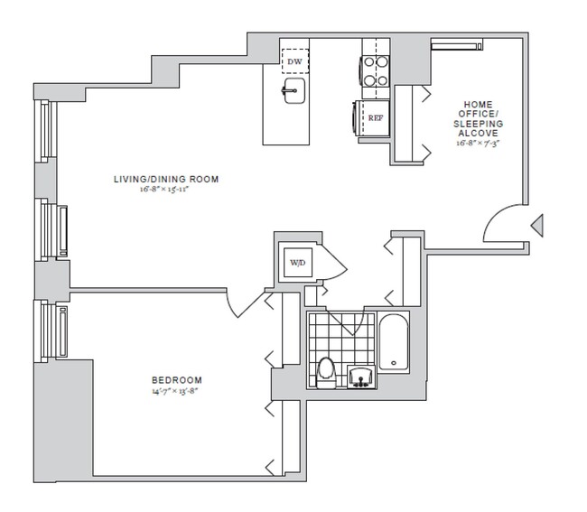 Floorplan - 70 Pine Apartments