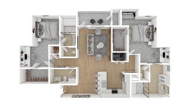 Floorplan - The Azul Apartment Homes