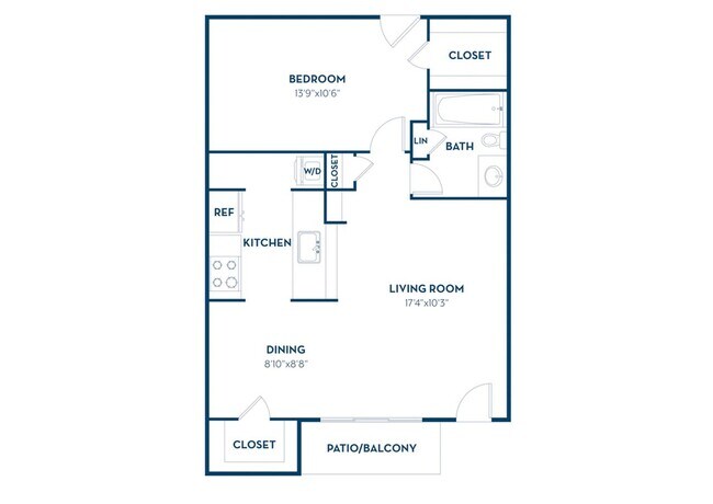 1 Bedroom | 1 Bath | 675 SF - Vue at Knoll Trail Apartments