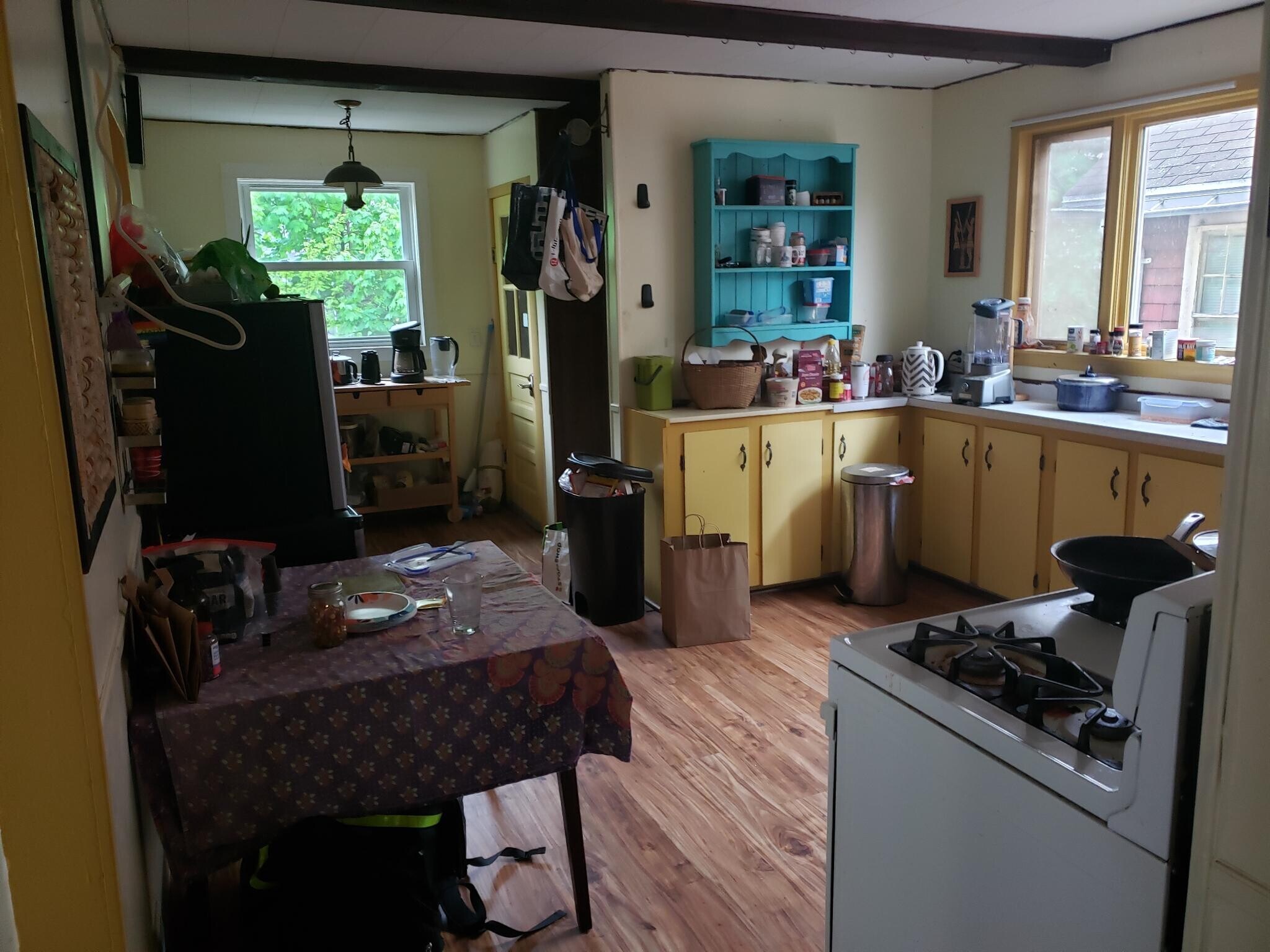 kitchen from hallway - 80 Orchard St
