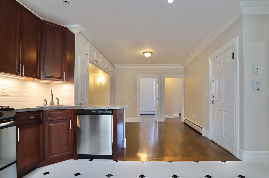 View of living room and BR's - 603 Bloomfield St