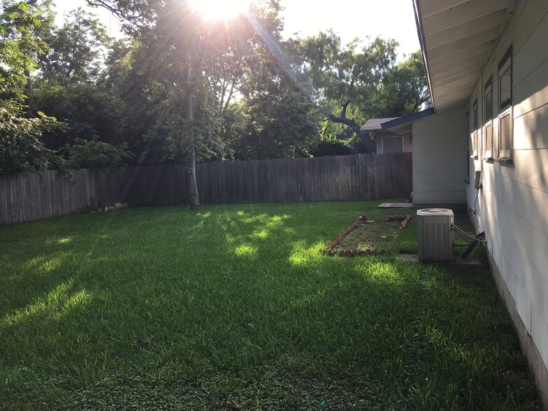 Backyard from the back of the master bedroom - 230 Middlebury Dr.