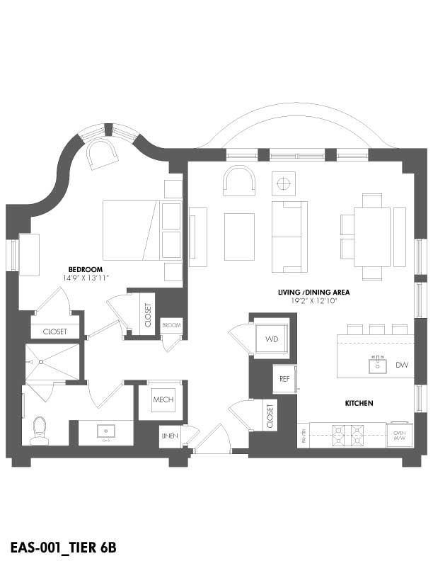 Floorplan - The Residences at Eastern Market