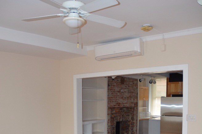 ceiling fan and new mini split AC - 217 Vine St