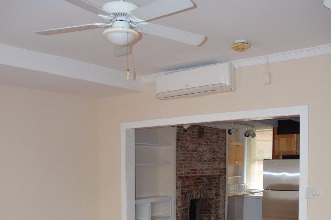 ceiling fan and new mini split AC - 217 Vine St