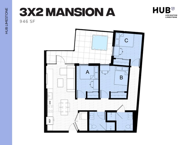 3x2 Mansion A - Hub Limestone