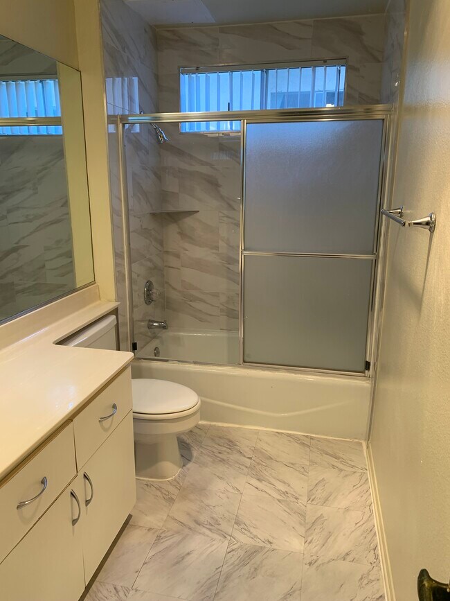 Marble stone shower & bath &tub - 1427 Saltair S Ave