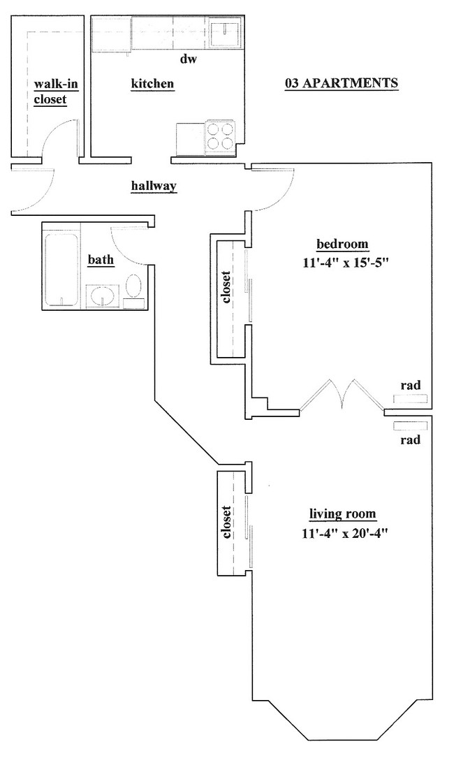 Floorplan - Palace Court Apartments LLC.