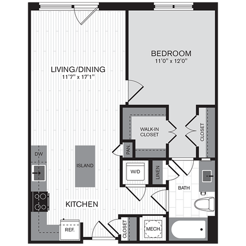 Floorplan - The Parker at Huntington Metro