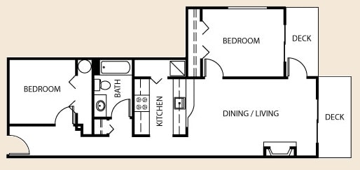1BR/1BA - Nelson Apartments