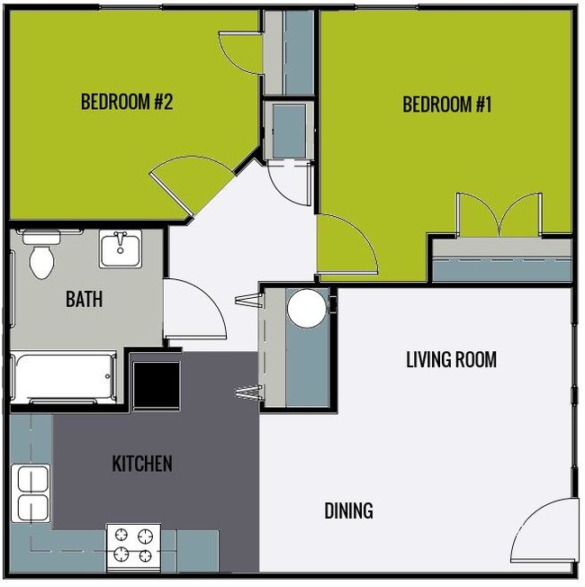 Floorplan - 2 Oaks Apartments - Income Restrictions