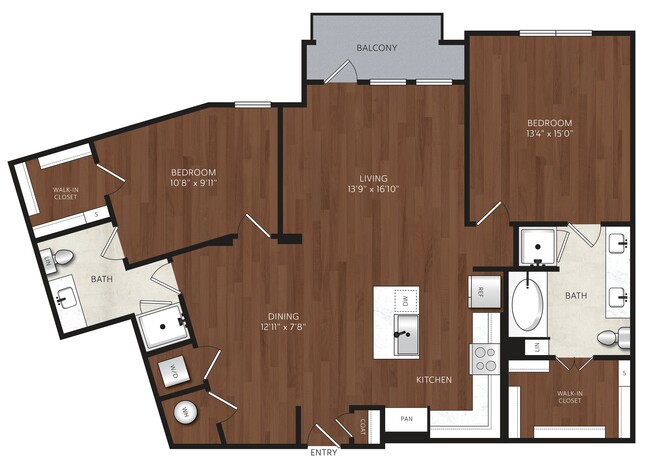 Floorplan - The Park at Katy Trail