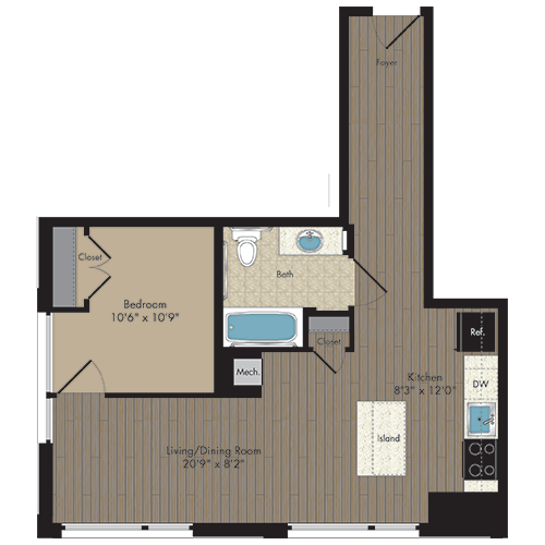 Floorplan - Hodge on 7th - Senior Living