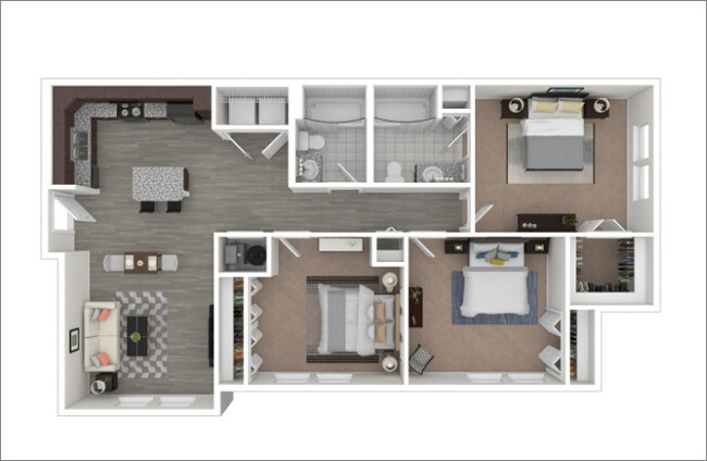 3 BDRM Floorplan - The Palms at Town Center - No Availability