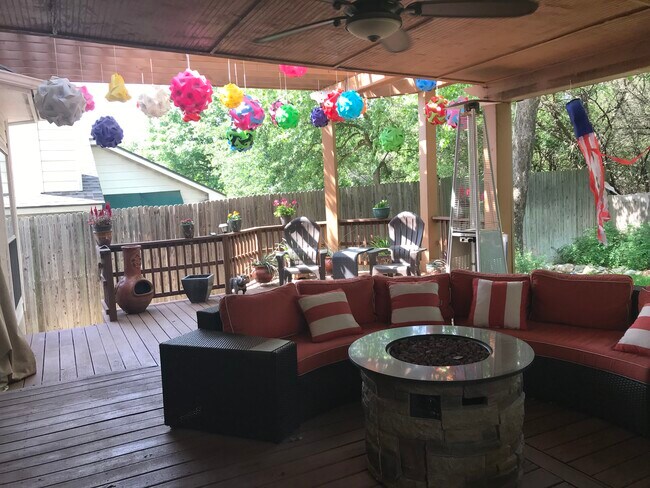 COVER BACKYARD NOW HAS A FIRE PLACE - 14935 Turret Run